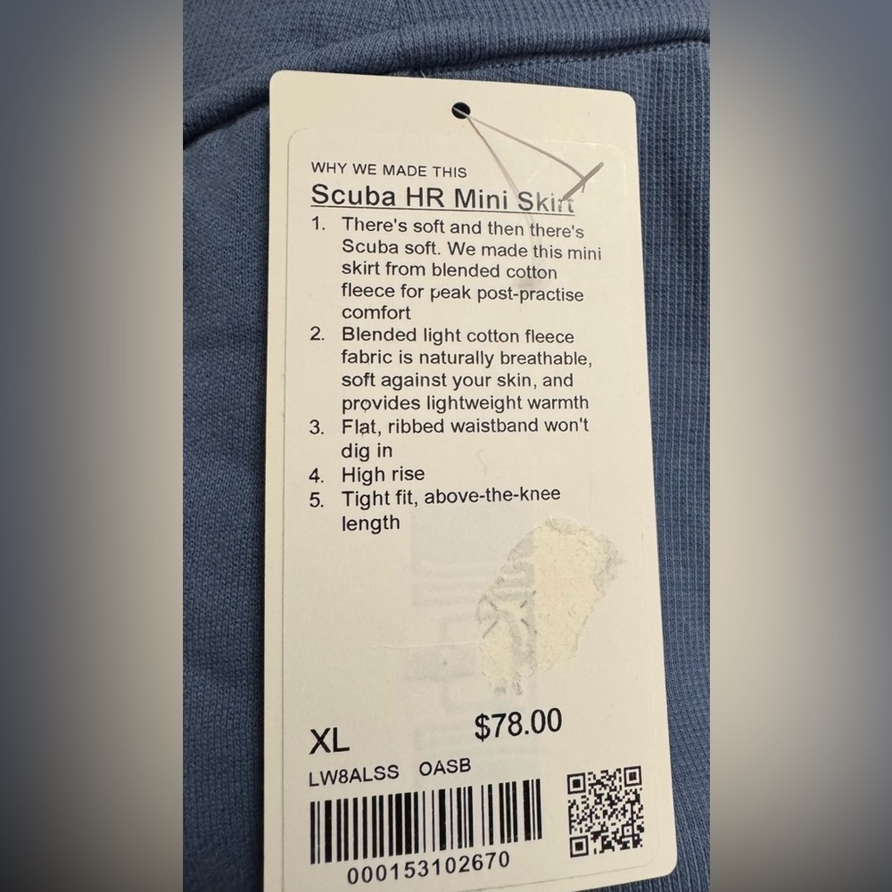 NWT lululemon athletica Slate Blue Active Mini Skirt - Picture 2 of 4